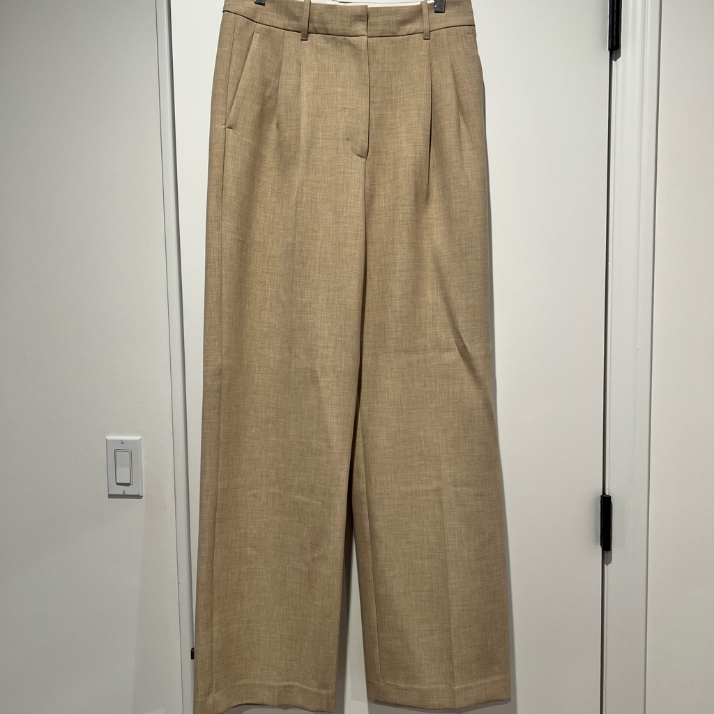 Aritizia Wilfred Beige Effortless Pants